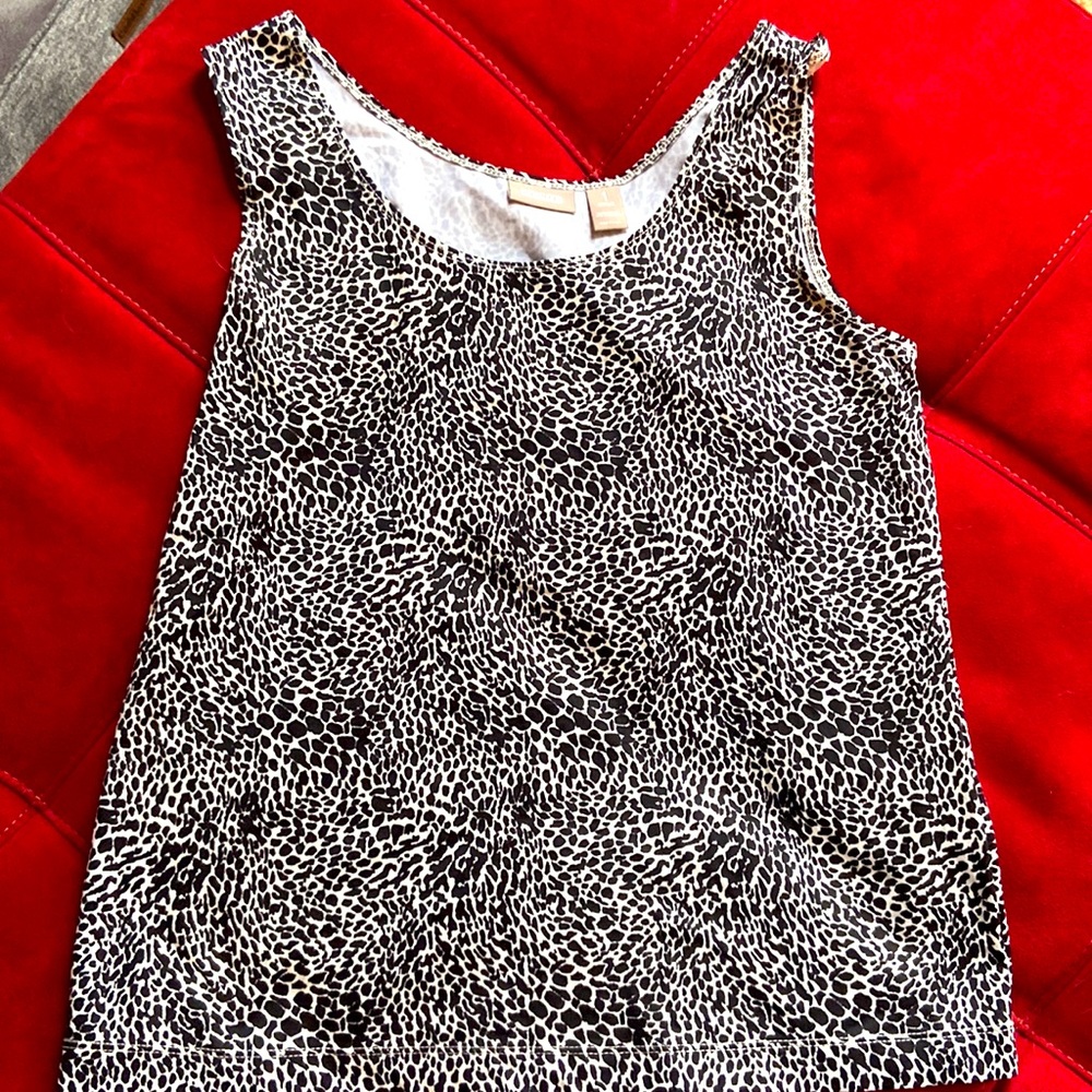 NWOT Chico’s patterned tank (Chico’s sizing: 1)